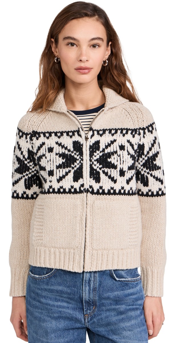 THE GREAT. The Woodshed Cardigan Chicory