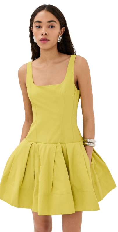 SIMKHAI Lucy Mini Dress Yellow Plum