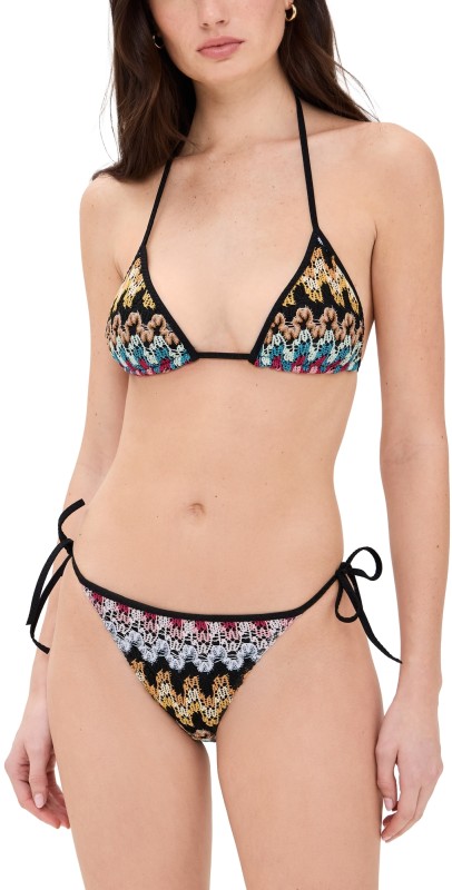 Missoni Triangle Bikini Multi w/ Dark Base