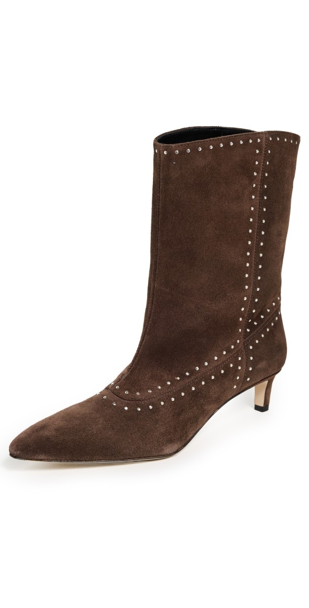 Freda Salvador Tricia Boots Teddy Suede With Studs