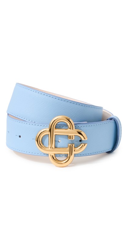 Casablanca CC Logo Buckle Belt Light Blue