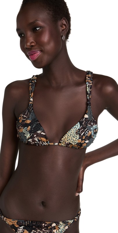 Ulla Johnson Catalina Bikini Top Batik