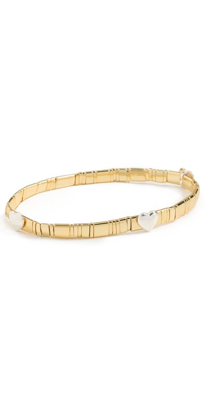 SHASHI Tilu Heart Bracelet Gold/Silver