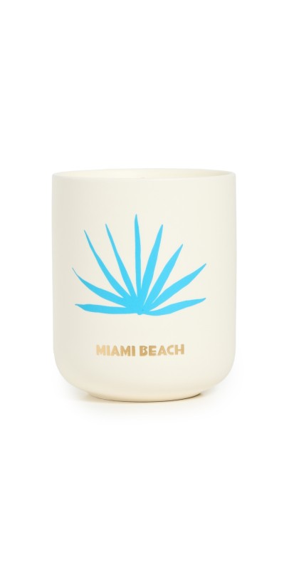 Assouline Miami Travel From Home Scented Candle Yellow