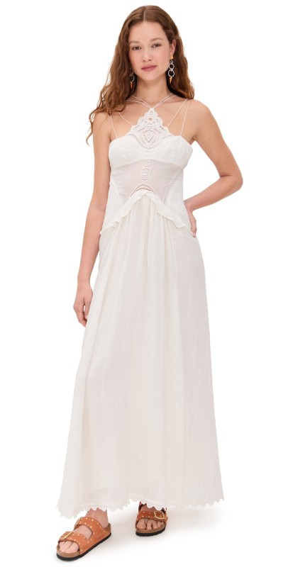 Isabel Marant Lindy Maxi Dress Ecru