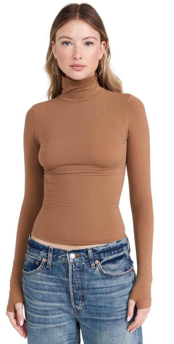 Commando Ballet Body Turtleneck Cocoa