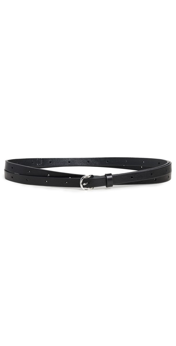 rag & bone Belize Wraparound Belt Black