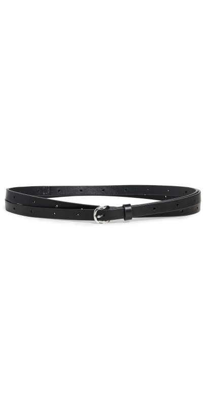 rag & bone Belize Wraparound Belt Black