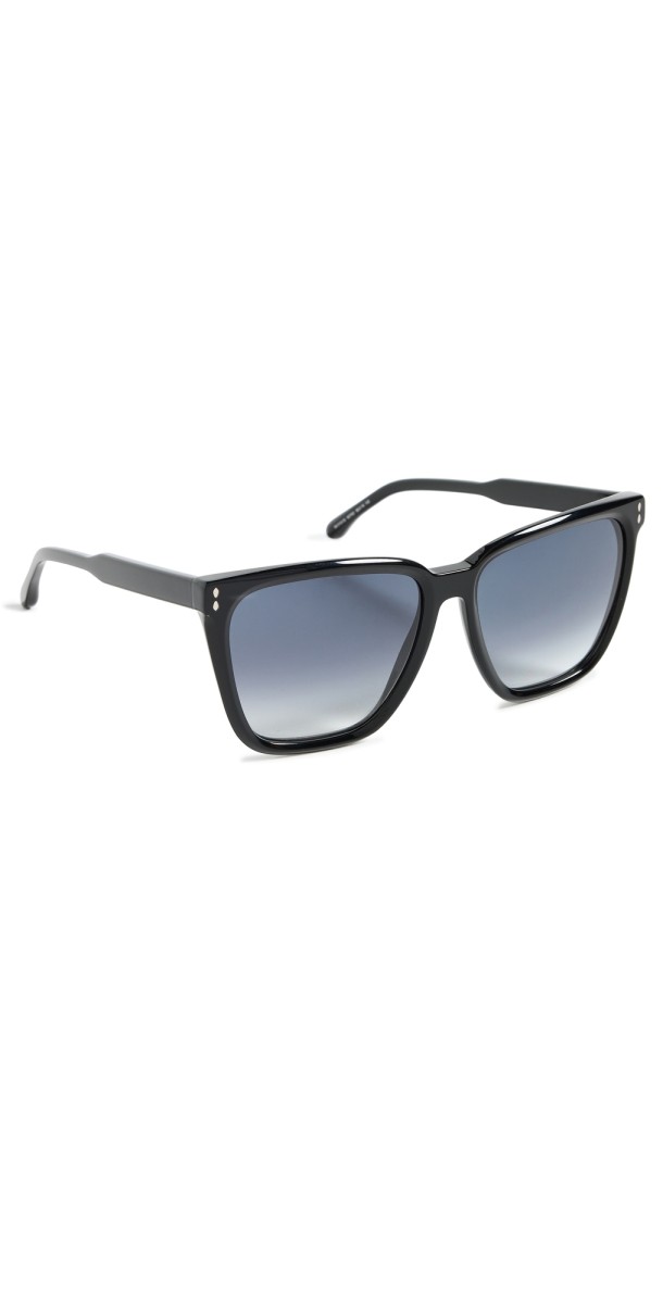 Isabel Marant The Classic Square Sunglasses Black/Grey