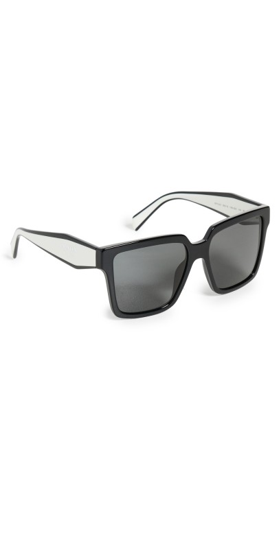 Prada 0PR 24ZS Sunglasses Black / Dark Grey