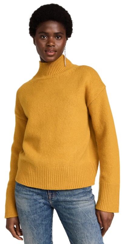 Alex Mill Betty Turtleneck Sweater Gold