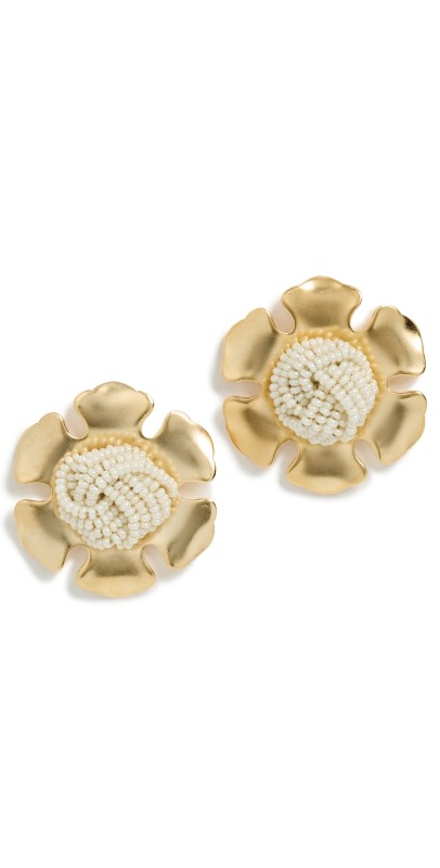 Brinker + Eliza La Lune Earrings Gold/Pearl