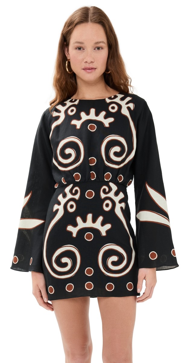 Cala de la Cruz Loura Mini Dress Precobw