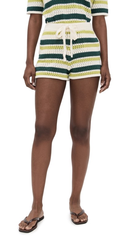 ALIGNE Faro Crochet Knitted Shorts Multi
