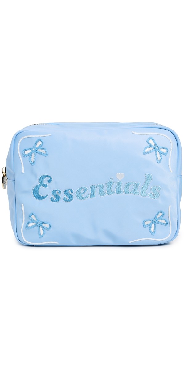 Stoney Clover Lane Essentials Embroidered Large Pouch Periwinkl