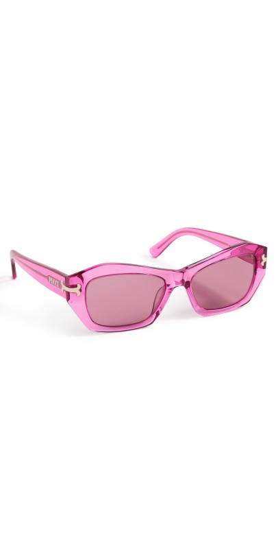 Pucci Geometric Sunglasses Shiny Transp Violet