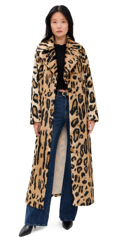 Show Me Your Mumu Miss Cindy Overcoat Feline Faux Fur