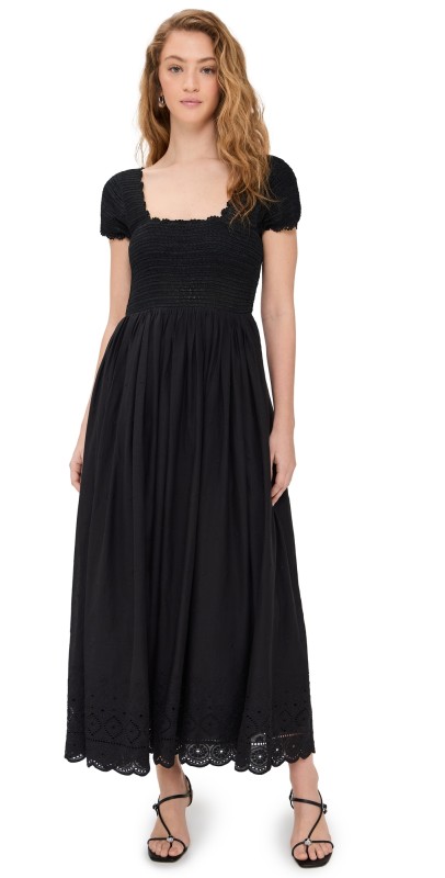 Mille Carla Crochet Dress Black