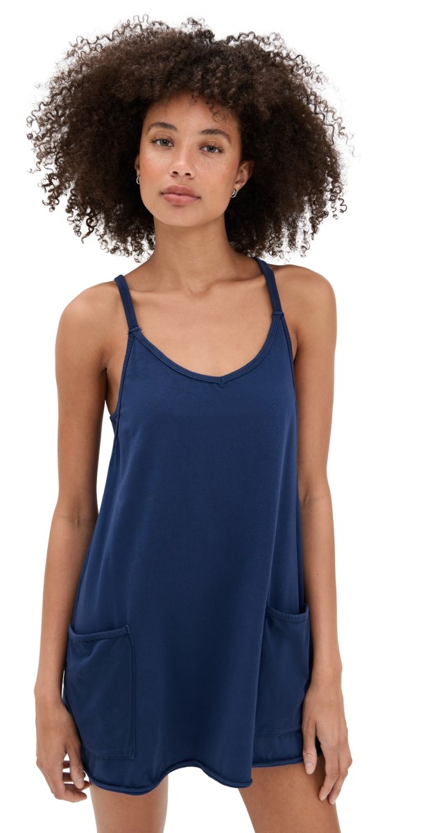 FP Movement Hot Shot Mini Dress Black Grape