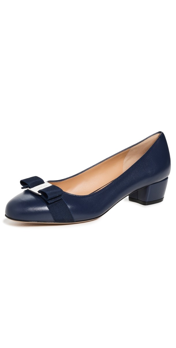 FERRAGAMO Vara Soft Pumps Midnight