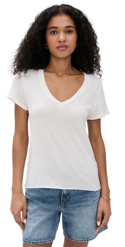 Éterne V Neck T-Shirt Ivory