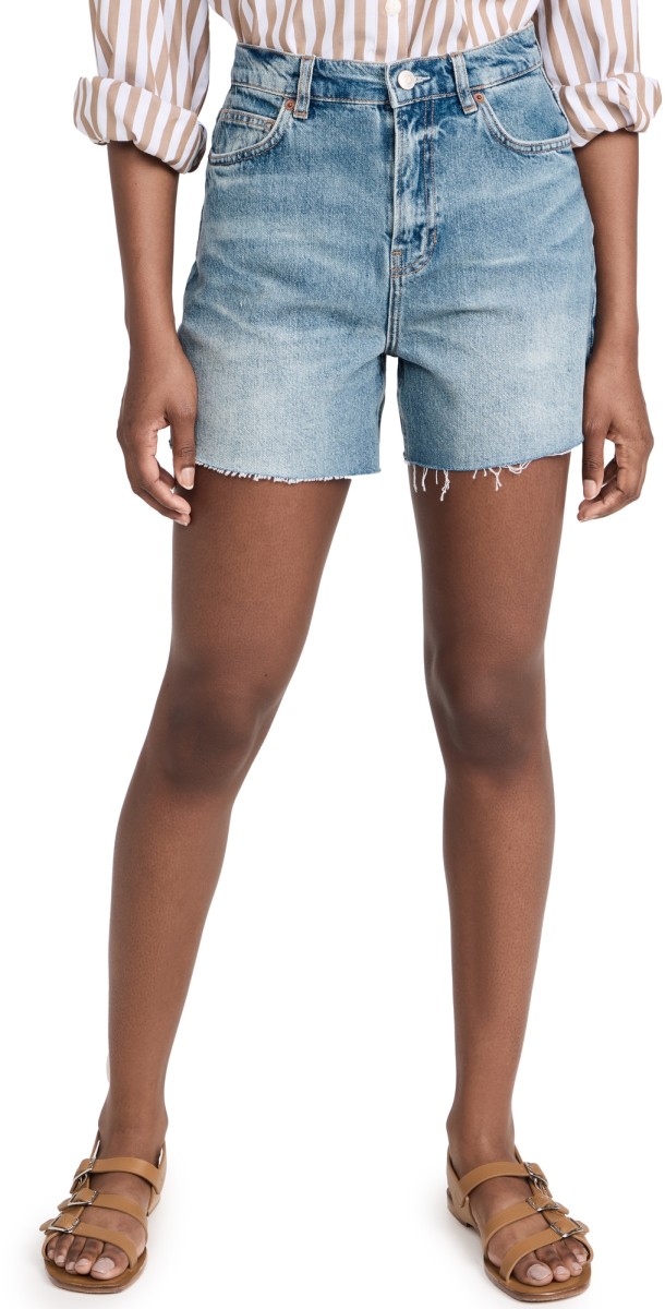 Reformation Wilder High Rise Relaxed Jean Shorts Galway