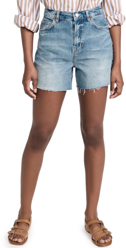 Reformation Wilder High Rise Relaxed Jean Shorts Galway