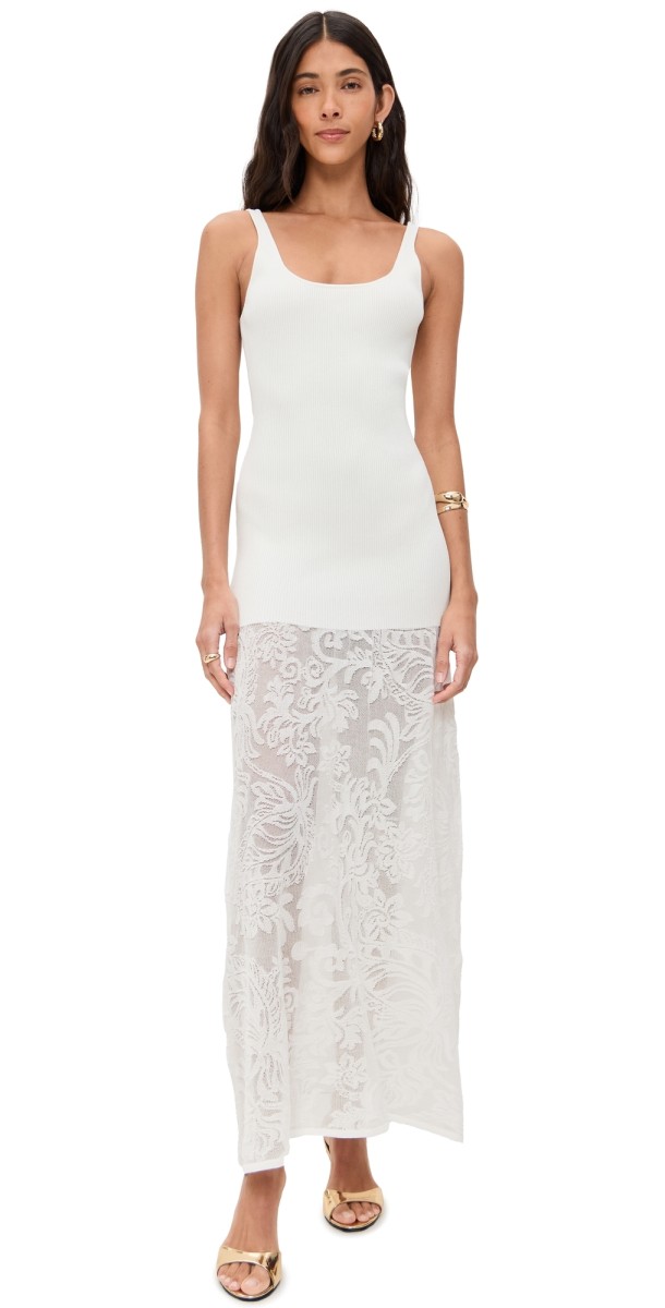 Bec + Bridge Rissa Scoop Neck Dress Ivory