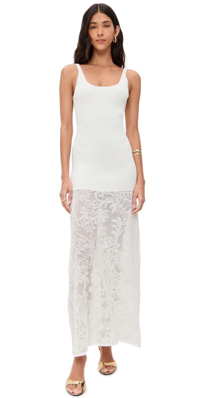 Bec + Bridge Rissa Scoop Neck Dress Ivory