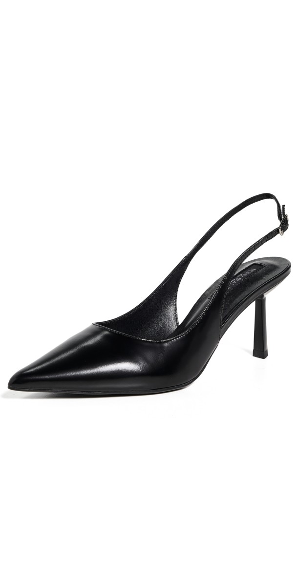 Tony Bianco Baz Heels Black Hi Shine