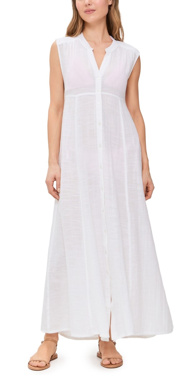 Beach Riot Sandra Dress White Linen