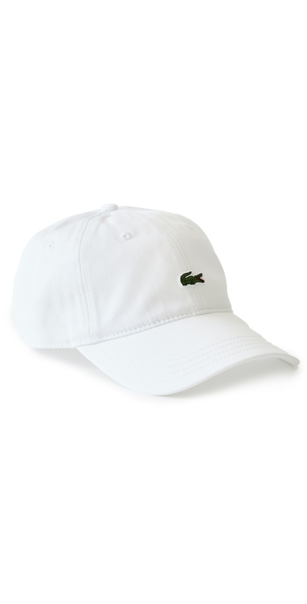 Lacoste Cotton Twill Front Logo Cap Whit