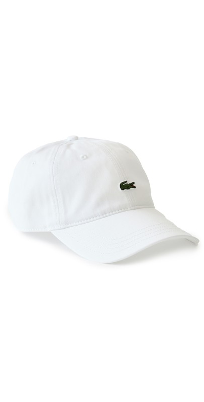 Lacoste Cotton Twill Front Logo Cap Whit
