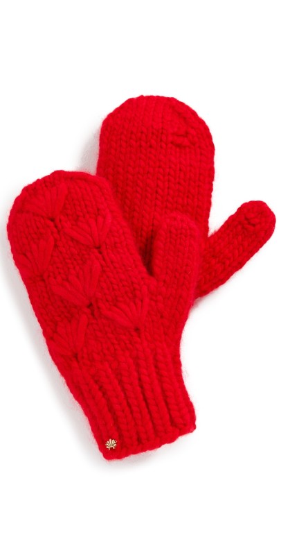 Lele Sadoughi Motley Mittens Red