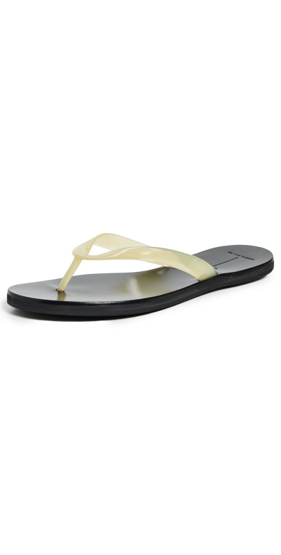 Black Suede Studio Jelly Sandals Butter PVC