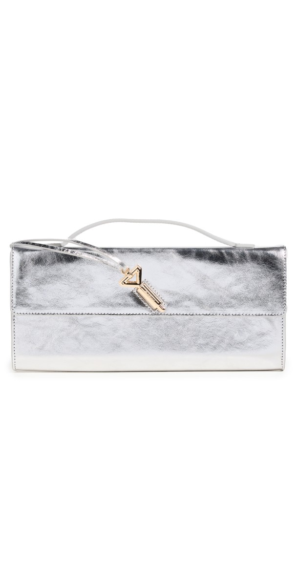 Florian London Anya Clutch Silver