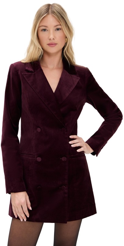 Good American Velvet Exec Dress Fig007
