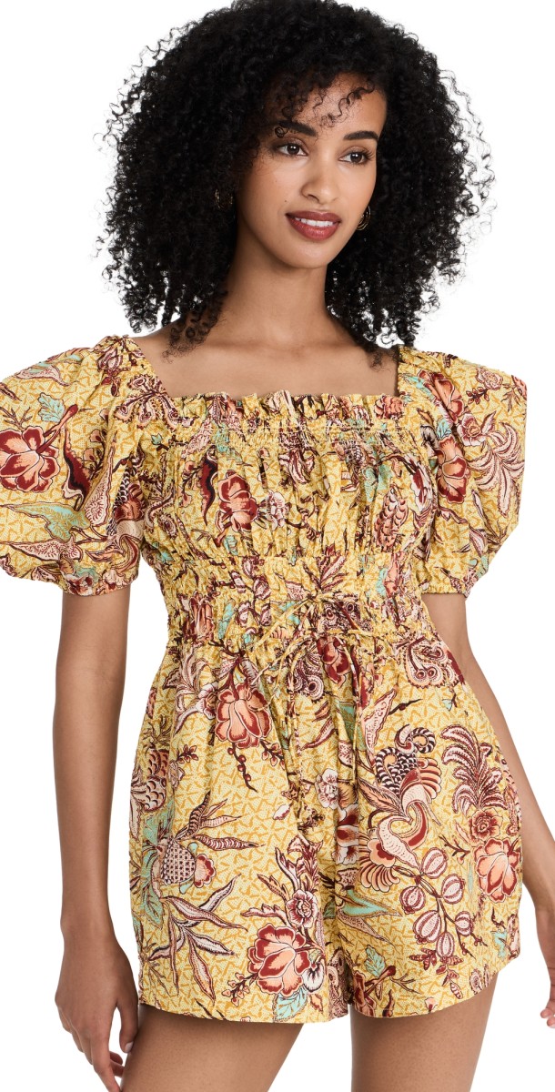 Ulla Johnson Arlo Playsuit Calla Lily