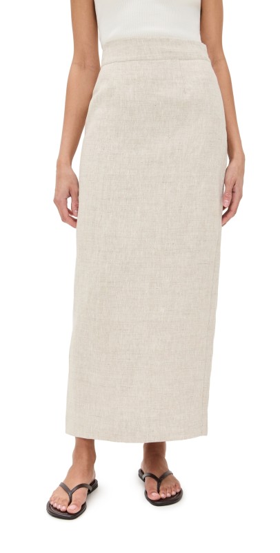 POSSE Emma Pencil Skirt Natural