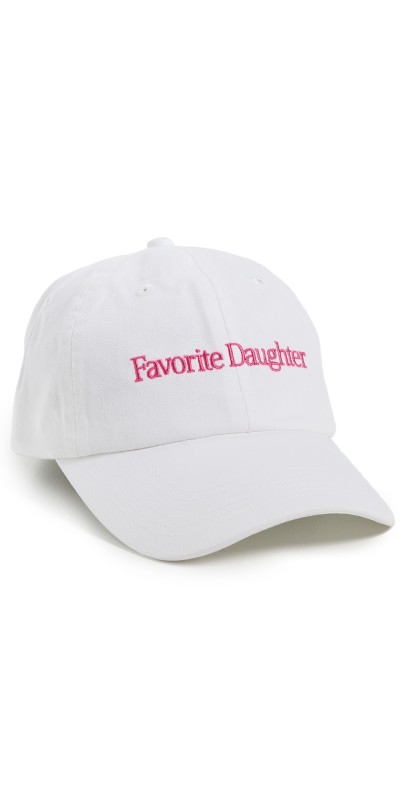 Favorite Daughter Classic Logo Baseball Heart Hat White/Pink