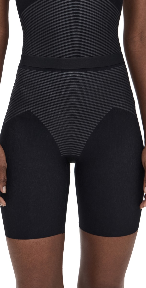 SPANX Midthigh Shorts Very Black