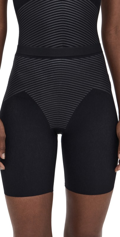 SPANX Midthigh Shorts Very Black