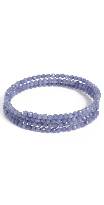 JIA JIA 14k Tanzanite Triple Stack Bracelet Blu