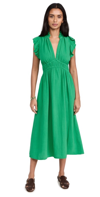 XIRENA Peony Dress Lily Pad