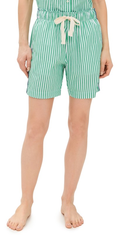 Alex Mill P'Jimmies Shorts Green Stripe