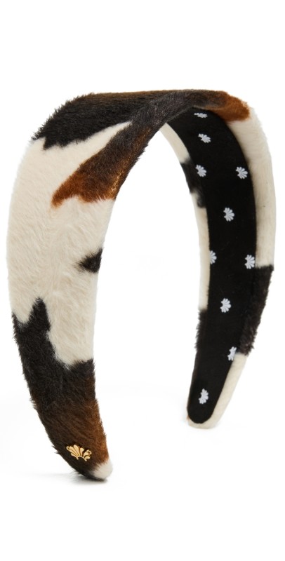 Lele Sadoughi Brigitte Faux Cowhide Headband Cedar