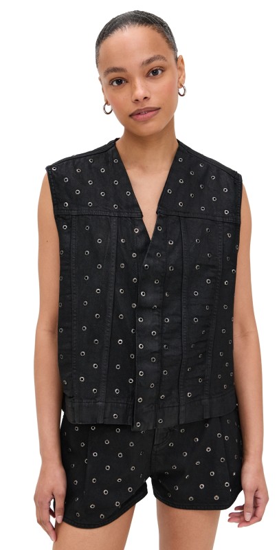HAIKURE Geena Carbon Wash Vest Carbon Wash