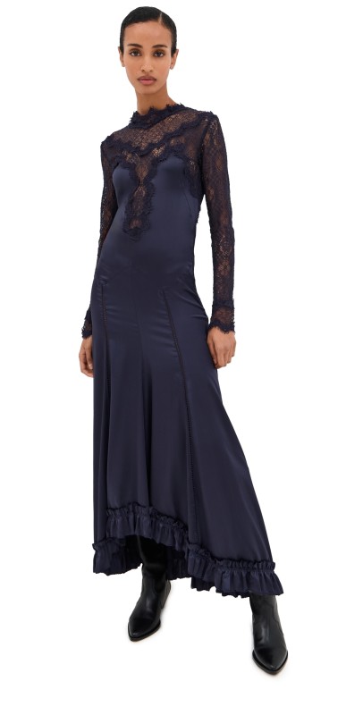 Isabel Marant Dolores Maxi Dress Black Midnight