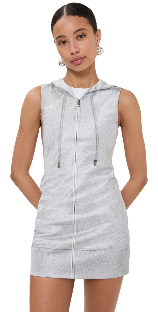 JW Anderson Mini Shift Dress Grey Melange