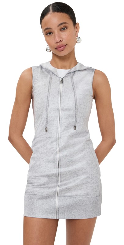 JW Anderson Mini Shift Dress Grey Melange